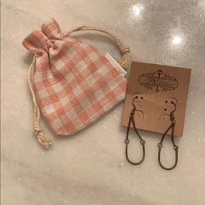 Brushed Gold Earrings